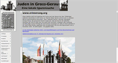 Desktop Screenshot of erinnerung.org
